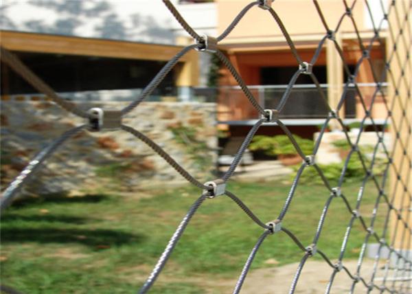 flexible stainless steel 304/316L Ferrule rope mesh for bridge special