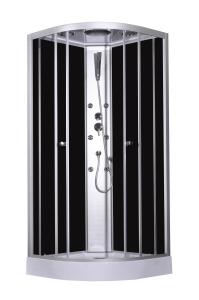 Quality 900x900x2150mm Fashion Massage Corner Shower Stalls , Circle Quadrant Shower Cabin with white acrylic tray and roof wholesale