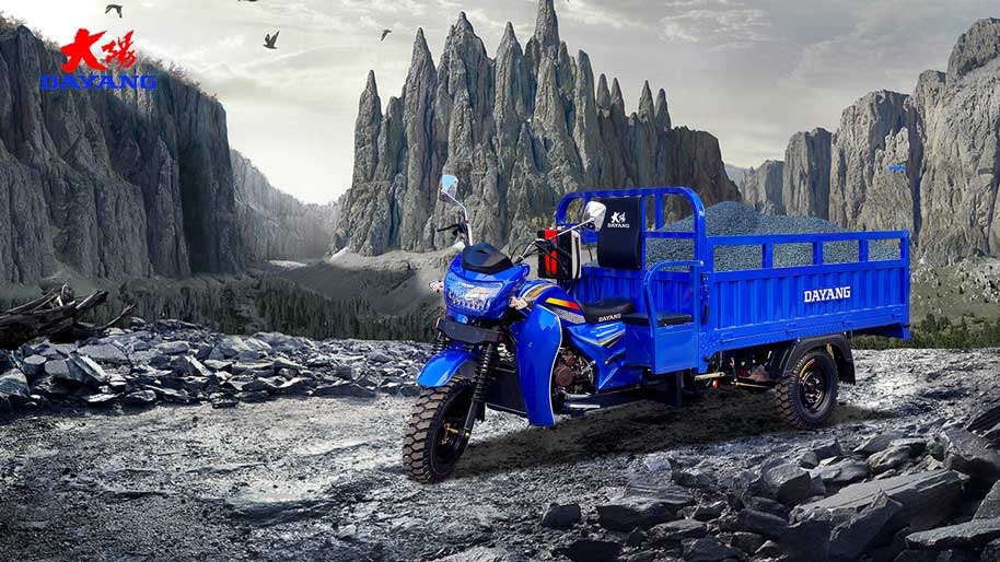 Fuel 1000W RWD Drive Three Wheel Cargo Motorcycle 150cc Cargo Tricycle Motorcycle