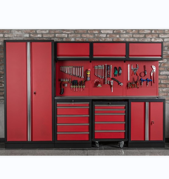 OEM Supported Customized Cabinet for Heavy Duty Metal Tool Storage in Workshop Garage