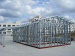 Light Steel Structure Bungalow , Sandwich Cladding Strong Mobile House