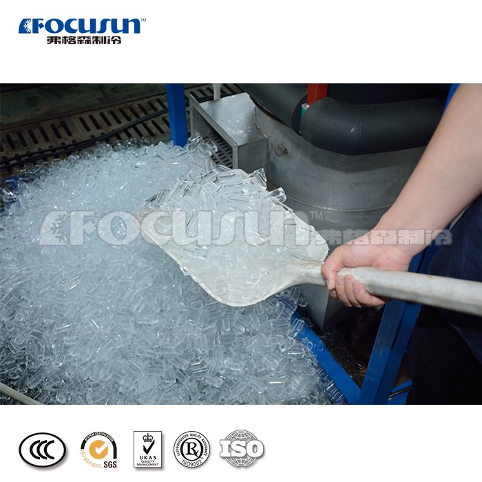 10 Tons Water-Cooled Tube Ice Making Machine with in Need of R404a/R22 Refrigerant
