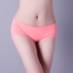 Sports style underwear, plain pink fashion design, soft weave. XLS030 ,woman