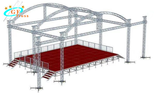 Lighting Spigot Outdoor Aluminum Wedding Decoration Stage Truss Stage Truss Design For Event