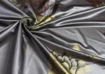 Brown Color Golden Tricot Mattress Quilting Fabric For Bedding Shrink Resistant