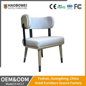 Quality Unfixed Leather Padded Hotel Dining Chair Furniture Wooden Framework wholesale