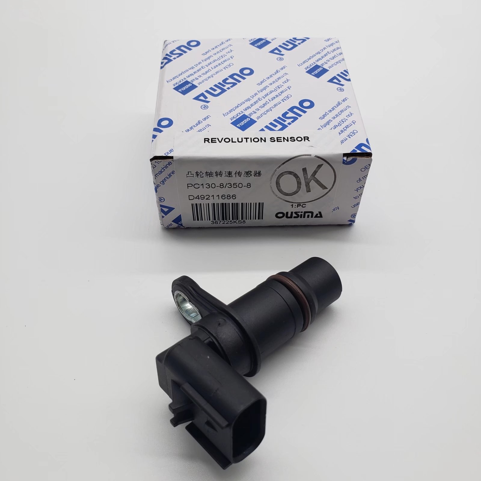 OUSIMSA Crankshaft Sensor D49211686 For Excavator PC130-8 PC350-8 Speed Sensor