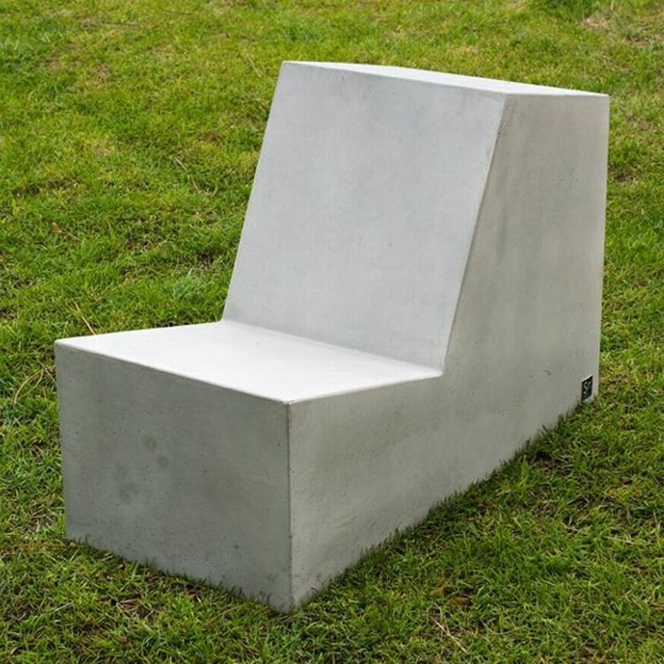 Square Round GRC Concrete Table Seating Chair Bench For Outdoor Indoor