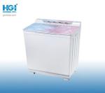 Glass Door Automatic Twin Tub Vertical Washing Machine 13Kg / 7Kg