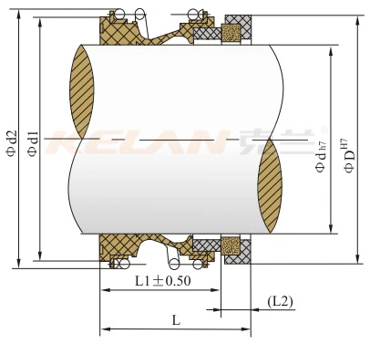 Kl109 Series Elastomer Bellow Mechanical Shaft Seal for Pump (Eagle Burgmann MG1 MG12 MG13 Type)