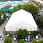 Permanent Aluminum Frame Tent Commercial Industrial Depot 75kg/Sqm Snow Load