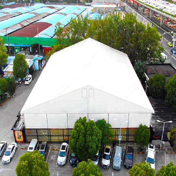 Permanent Aluminum Frame Tent Commercial Industrial Depot 75kg/Sqm Snow Load
