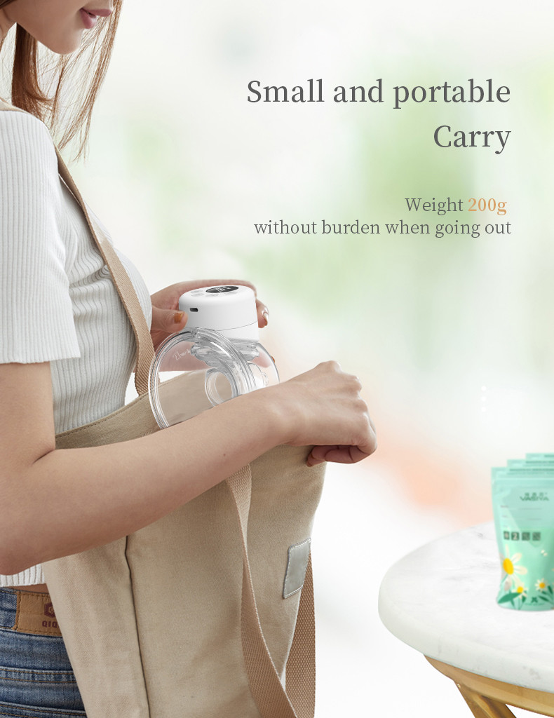 Portable Hands Free Breast Pump,Food Grade Portable Electric Breast Pump For Breastfeeding Mothers