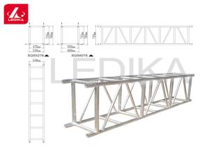 Quality Aluminum 6082, 290mm / 390mm Spigot Lighting Truss For Structure Silver Color wholesale