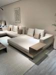 Italian Minimalist Luxury Hotel Furniture Corner Living Room Large Sofa