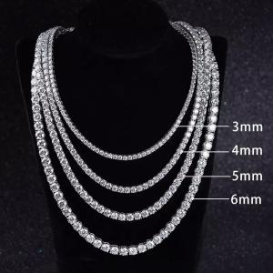 Quality Fine Jewelry Moissanite Tennis Necklace Vvs Moissanite Custom Pendant wholesale