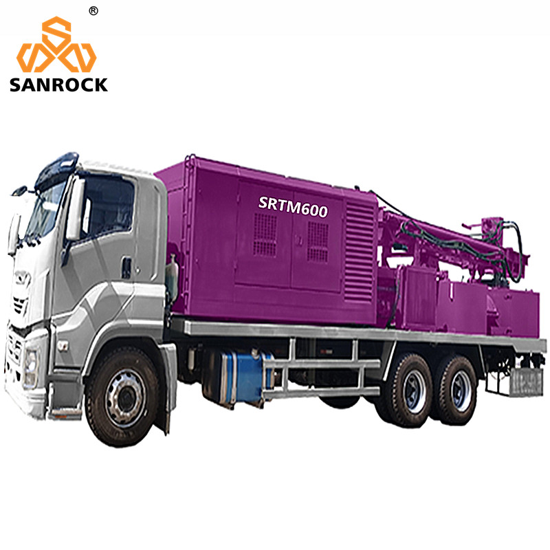 Water Well Drilling Rig With Compressor 600m Bore hole Truck Mounted Water Well Drill Rig