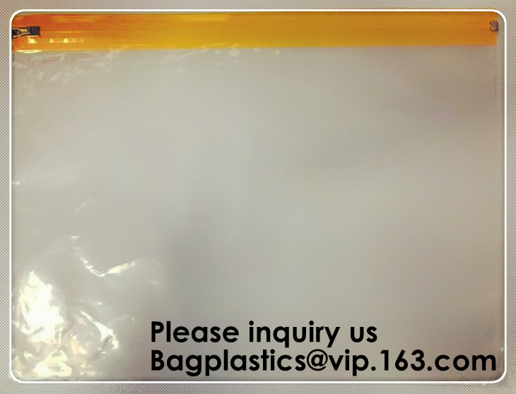 File Packing Bag With Zipper K Zipper File Bag PVC Document Plastic Bag,Zipper Pouch Zipper File Bags File Holders
