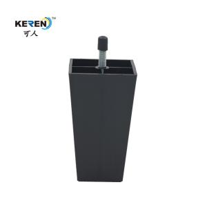 Quality Durable Plastic Bed Frame Feet Square Furniture Feet 115mm Height KR-P0133 wholesale