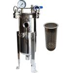 316L 5um Top Inlet Bag SS Water Filter Housing for Water Treatment 62KG