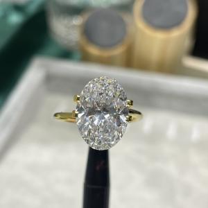 Quality Large Certified CVD Loose Synthetic White Diamond Oval Brilliant 10ct wholesale
