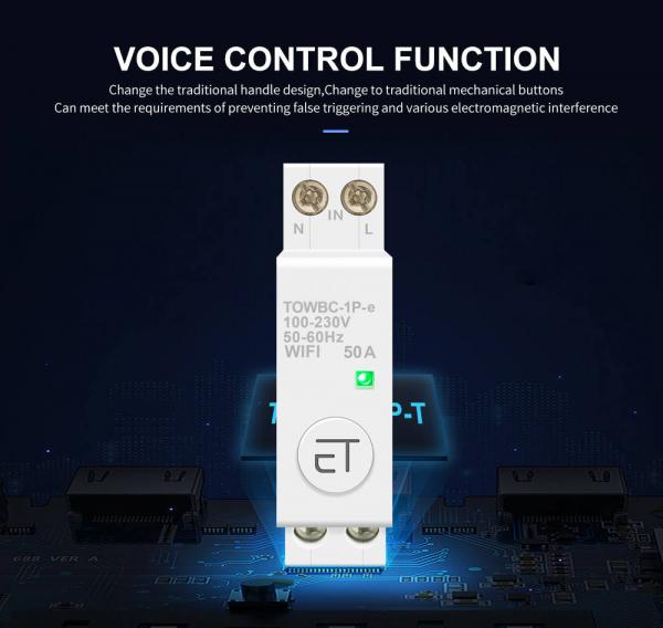 Din Rail WIFI Circuit Breaker Switch Remote Voice Control by Ewelink APP for Home mcb timer 110V 220V 380V