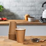 Liquid Kraft Paper Container Biodegradable Disposable Coffee Cups For Restaurant