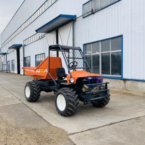 Quality 800KG Mini 4 Wheel Tractor Synchromesh Transmission Electric Farm Tractor wholesale