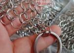 customization logo 316 Stainless Steel Chain Mail Pot Scrubber 4inch-9inch