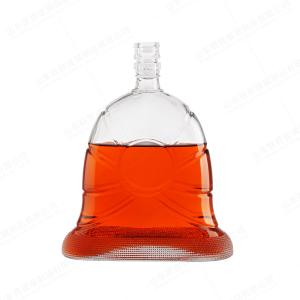 Quality 500ml 700ml 750ml Fishtail Shape Transparent Whiskey Gin Glass Bottle for Beverage wholesale