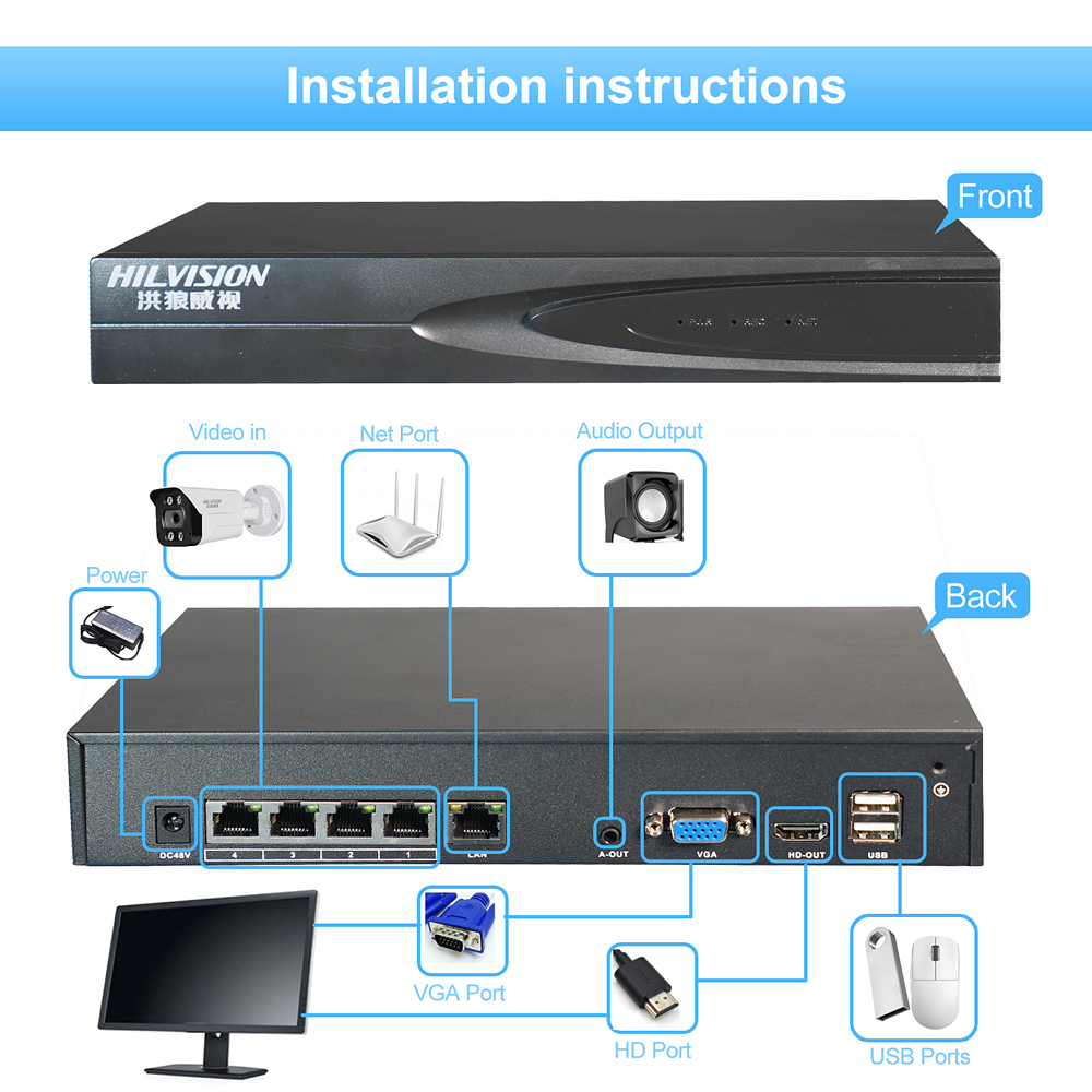 CMOS Sensor Waterproof Network Camera C2240TD-10i Poe for Educational Institutions