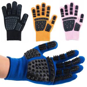 Quality True Touch Glove Cat Hair Deshedding Brush Glove Dog Hair Comb Hair Remover wholesale
