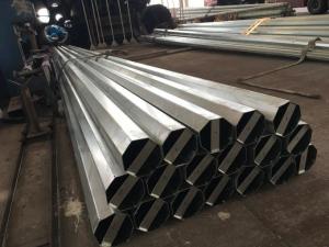 Quality Hexadecagon Mast Light Pole Overlap Connection For Distribution Line wholesale