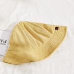 52cm Fisherman Bucket Hat Leather Patch Winter Hat Custom Logo