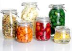 Sealed cans Glass jar glass sealed cans in stainlesss steel clip