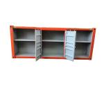 Living Room Container Style Cabinet Center Table Orange Color Industrial Cabinet