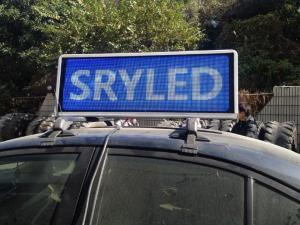 Quality 25kg Weight Outdoor Taxi LED Screen 1/8 Scan Constant Current LED Taxi Roof Signs wholesale