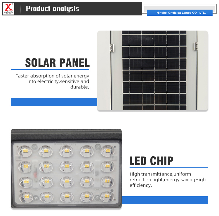 Die Cast Aluminum 30w 60w 90w 120w LED Solar Street Light XLD-SR421