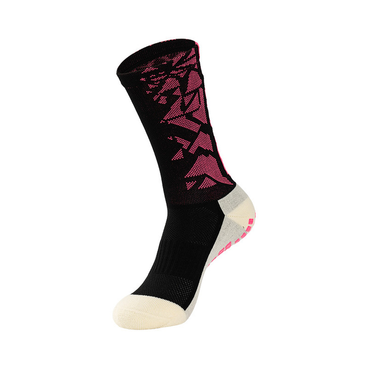 Spring Season Custom Anti-Slip Printing Cotton Work Socks with Standard Thickness