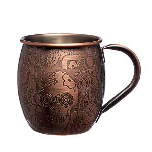 Quality 18 Oz Hammered Stainless Steel Copper Mugs 304 Stainless Steel Corrosion Resistant wholesale