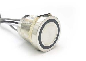 Quality Metal Piezo Electriacl Touch Switch 4 Wires Momentary With Blue Led wholesale