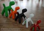 Modern fiberglass puppy chair children dog shape scoop chair