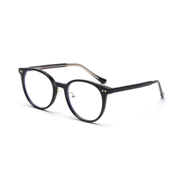 Myopia Female TR90 Material Glasses Trendy Net Red Round Blue Plate Flat Mirror