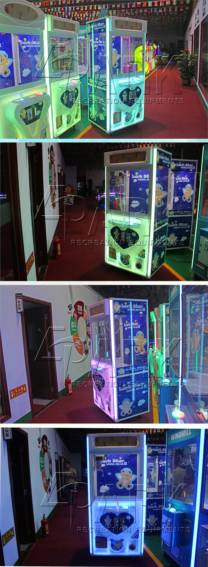 Luck Star Angel Bear EPARK Claw Crane Game Merchandiser Machine