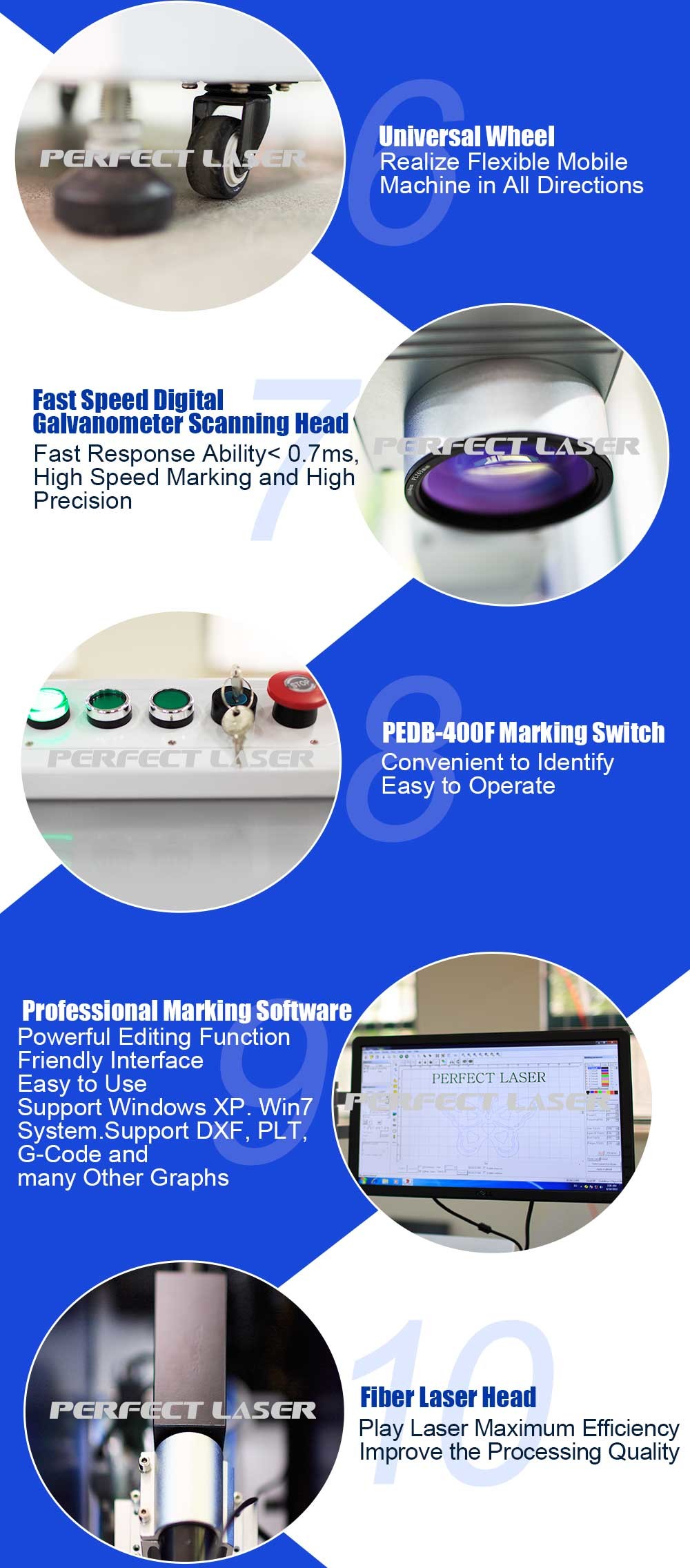 30W / 50W / 100W Metals / Nonmetals 3D Laser Engraving Machine