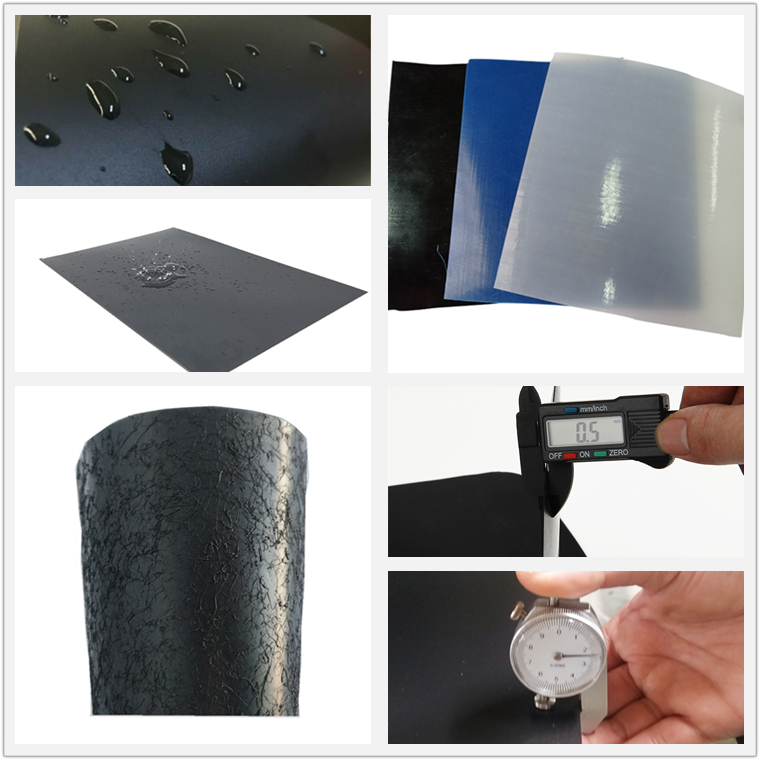 0.2mm-3mm Thickness HDPE Geomembrane for Pond Liner and Biofloc Tank