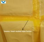 Yellow Disposable Protective Chemical Overall CE Coveralls without Shoe Cover