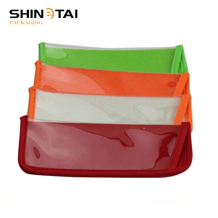 Colorful Transparent Custom Made PVC Sunglasses Pouches Spectacel Pouch