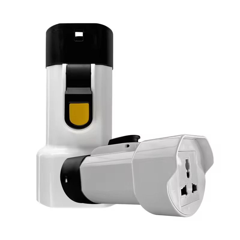 32A Output Current PC Copper EV Adaptor Type1 to Type2 Adapter for Electric Vehicles Portable Charging Stations 220V