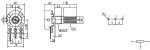 16mm rotray potentiometer, potentiometer with metal shaft, carbon potentiometer,